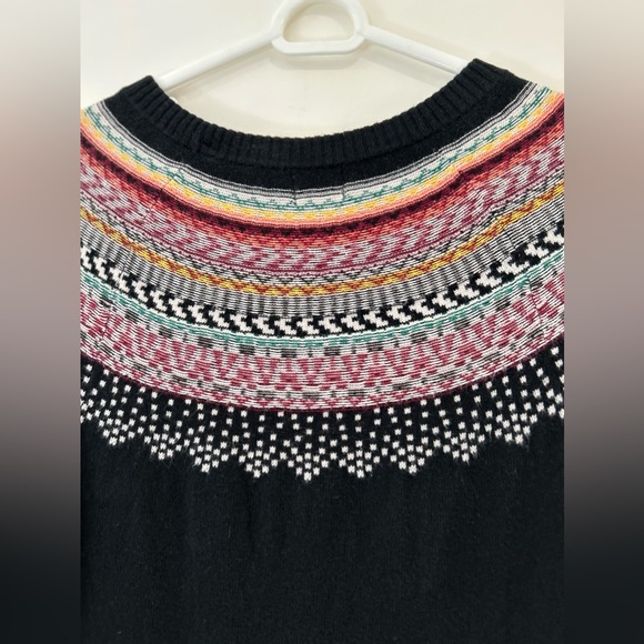 A New Day Black Multicolored Fair Isle Sweater Womans Small - Picture 4 of 5